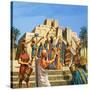 Babylonian Temple Raised to the Glory of Sargon-Roger Payne-Stretched Canvas