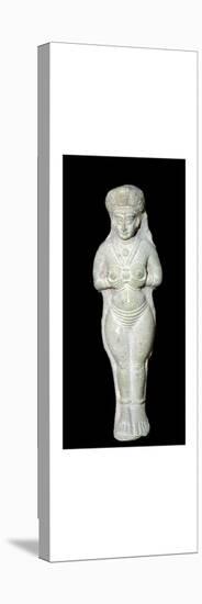 Babylonian terracotta statuette of Astarte. Artist: Unknown-Unknown-Stretched Canvas