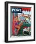 "Babysitter at Beach Stand" Saturday Evening Post Cover, August 28, 1954-George Hughes-Framed Giclee Print