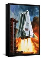 BAC's 'Mustard' Space Transporter-Wilf Hardy-Framed Stretched Canvas