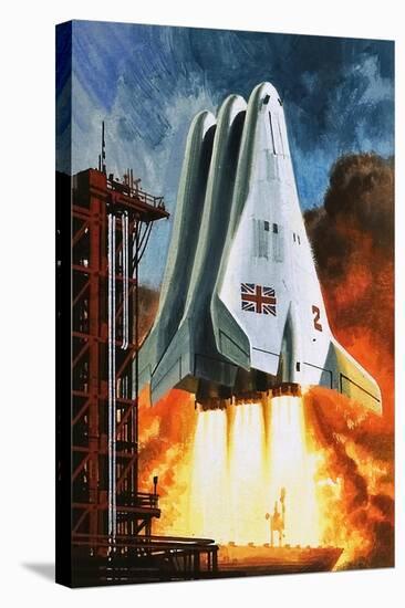 BAC's 'Mustard' Space Transporter-Wilf Hardy-Stretched Canvas