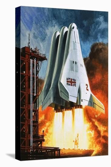 BAC's 'Mustard' Space Transporter-Wilf Hardy-Stretched Canvas