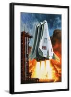 BAC's 'Mustard' Space Transporter-Wilf Hardy-Framed Giclee Print