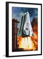 BAC's 'Mustard' Space Transporter-Wilf Hardy-Framed Giclee Print