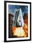 BAC's 'Mustard' Space Transporter-Wilf Hardy-Framed Giclee Print