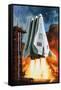 BAC's 'Mustard' Space Transporter-Wilf Hardy-Framed Stretched Canvas