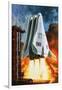 BAC's 'Mustard' Space Transporter-Wilf Hardy-Framed Giclee Print