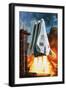 BAC's 'Mustard' Space Transporter-Wilf Hardy-Framed Giclee Print