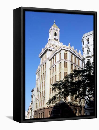 Bacardi Building, Old Havana, Havana, Cuba, West Indies, Central America-R H Productions-Framed Stretched Canvas