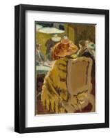 Baccarat - the Fur Cape-Walter Richard Sickert-Framed Premium Giclee Print