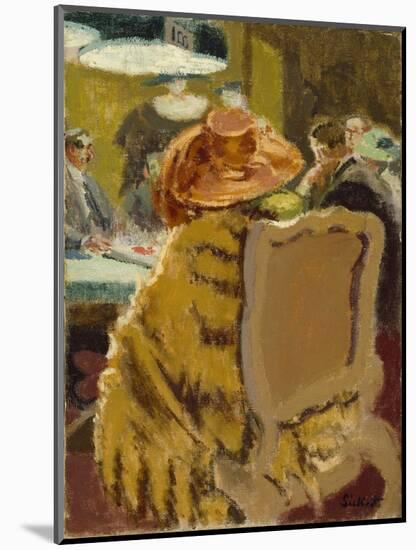 Baccarat - the Fur Cape-Walter Richard Sickert-Mounted Premium Giclee Print