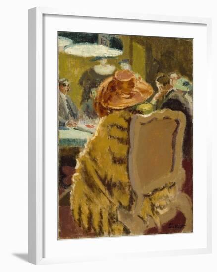 Baccarat - the Fur Cape-Walter Richard Sickert-Framed Giclee Print