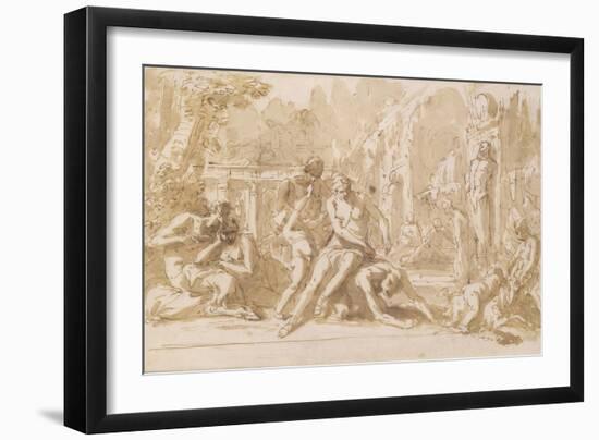 Bacchanal, 1720-Sebastiano Ricci-Framed Art Print