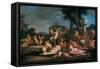 Bacchanal, 17Th Century (Oil on Canvas)-Giulio Carpioni-Framed Stretched Canvas