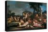 Bacchanal, 17Th Century (Oil on Canvas)-Giulio Carpioni-Stretched Canvas