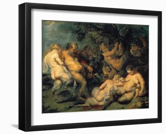 Bacchanal, C. 1615-Peter Paul Rubens-Framed Giclee Print