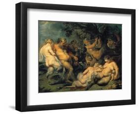 Bacchanal, C. 1615-Peter Paul Rubens-Framed Premium Giclee Print