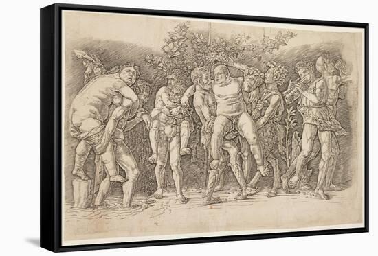 Bacchanal with Silenus, Early 1470s-Andrea Mantegna-Framed Stretched Canvas