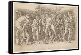 Bacchanal with Silenus, Early 1470s-Andrea Mantegna-Framed Stretched Canvas