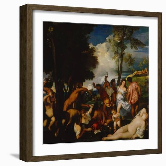Bacchanal-Titian (Tiziano Vecelli)-Framed Giclee Print