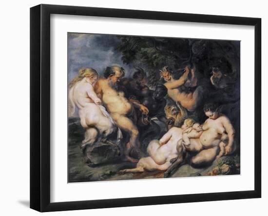 Bacchanal-Peter Paul Rubens-Framed Art Print