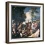 Bacchanal-Titian (Tiziano Vecelli)-Framed Art Print