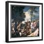 Bacchanal-Titian (Tiziano Vecelli)-Framed Art Print