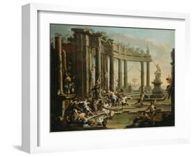 Bacchanale, c.1720-30-Alessandro Magnasco-Framed Giclee Print