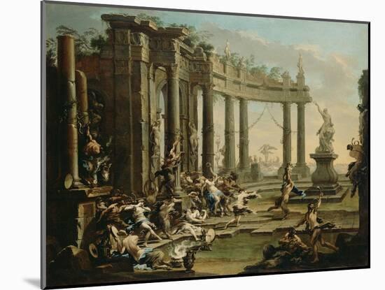 Bacchanale, c.1720-30-Alessandro Magnasco-Mounted Giclee Print