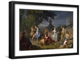 Bacchanalia, 1719-Michel-ange Houasse-Framed Giclee Print