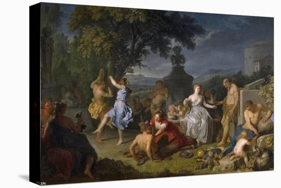 Bacchanalia, 1719-Michel-ange Houasse-Stretched Canvas