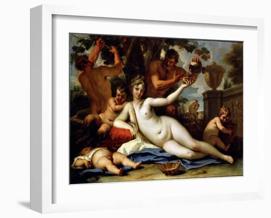 Bacchante and Satyrs, C1713-Sebastiano Ricci-Framed Giclee Print