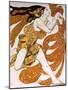 Bacchante, Costume Design for a Ballets Russes Production of Tcherepnin's Narcisse, 1911-Leon Bakst-Mounted Giclee Print