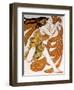 Bacchante, Costume Design for a Ballets Russes Production of Tcherepnin's Narcisse, 1911-Leon Bakst-Framed Giclee Print