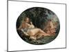 Bacchante Playing a Reed-Pipe, 18th Century-François Boucher-Mounted Giclee Print
