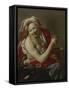 Bacchante with an Ape, 1627-Hendrick Ter Brugghen-Framed Stretched Canvas