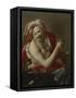 Bacchante with an Ape, 1627-Hendrick Ter Brugghen-Framed Stretched Canvas