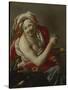 Bacchante with an Ape, 1627-Hendrick Ter Brugghen-Stretched Canvas