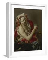 Bacchante with an Ape, 1627-Hendrick Ter Brugghen-Framed Giclee Print