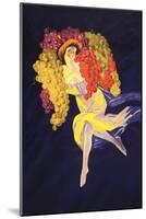 Bacchante with Grapes-null-Mounted Art Print