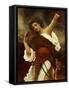 Bacchante-Frederick Leighton-Framed Stretched Canvas