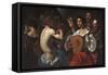 Bacchic Concert, C.1625-30 (Oil on Canvas)-Pietro Paolini-Framed Stretched Canvas