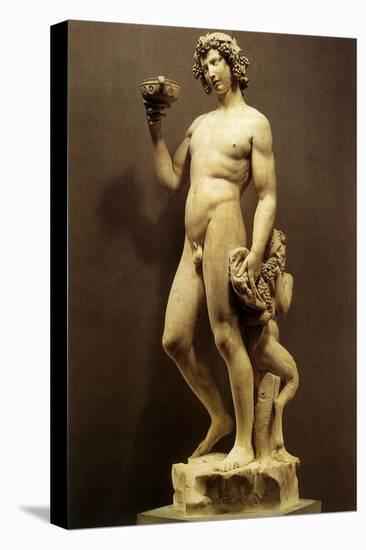 Bacchus, 1497-Michelangelo Buonarroti-Stretched Canvas