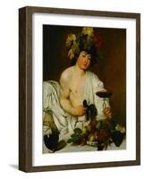 Bacchus, 1589-Caravaggio-Framed Giclee Print