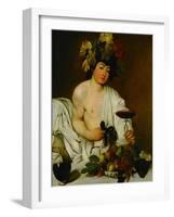 Bacchus, 1589-Caravaggio-Framed Giclee Print