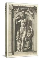 Bacchus, 1592-Hendrik Goltzius-Stretched Canvas