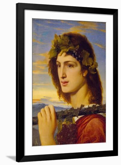 Bacchus, 1867 (Oil on Paper Laid down on Canvas)-Simeon Solomon-Framed Giclee Print