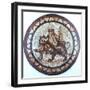 Bacchus, Ancient Roman God of Wine, Riding on a Tiger, Roman Mosaic, 1st or 2nd Century-null-Framed Giclee Print