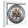 Bacchus, Ancient Roman God of Wine, Riding on a Tiger, Roman Mosaic, 1st or 2nd Century-null-Framed Giclee Print