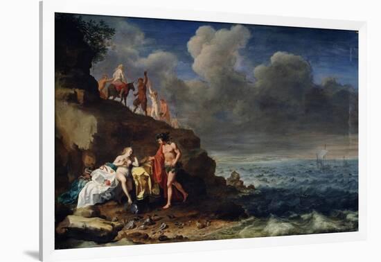 Bacchus and Ariadne on the Island of Naxos, 17th Century-Cornelis van Poelenburgh-Framed Giclee Print